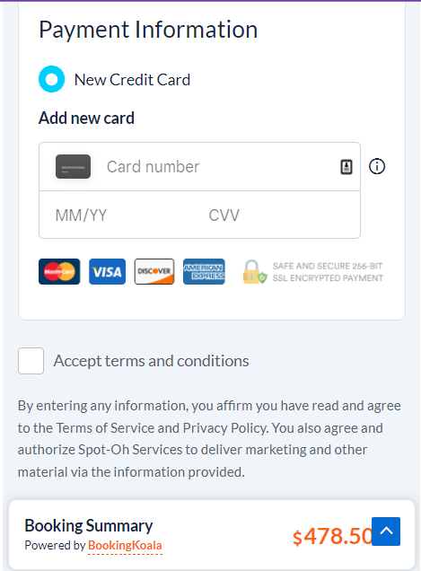 step 7 booking process
